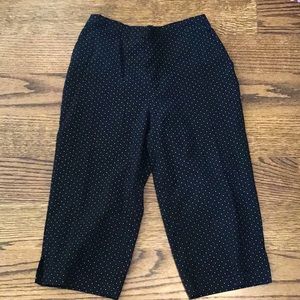 Polka dot capris